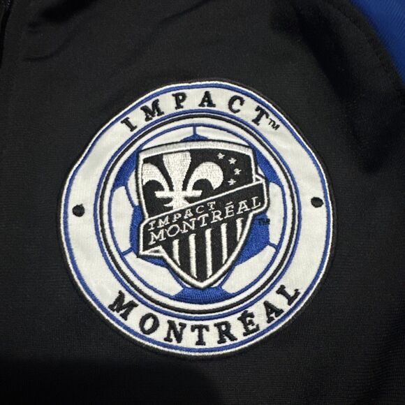 ADIDAS Montreal Impact Soccer Track Anthem Jacket Black size S - Picture 2 of 5